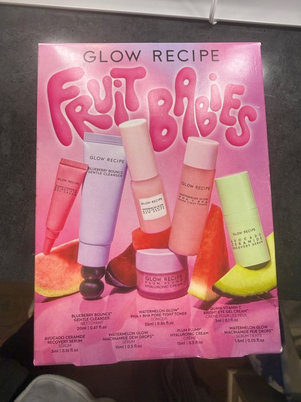 Glow Recipe Fruit Babies Set - Pink, Purple, Peach, Green